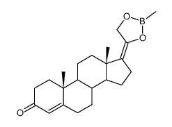 20,21-(Methylboranediylbisoxy)pregna-4,17(20)-dien-3-one Structure