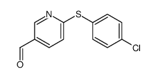 6-[(4-CHLOROPHENYL)SULFANYL]NICOTINALDEHYDE structure