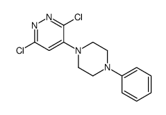 3,6-Dichloro-4-(4-phenyl-1-piperazinyl)pyridazine Structure