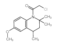 2-Chloro-1-(6-methoxy-2,2,4-trimethyl-3,4-dihydro-2H-quinolin-1-yl)-ethanone structure