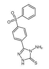 4-amino-5-[4-(4-phenylsulfonyl)phenyl]-4H-1,2,4-triazole-3-thiol结构式