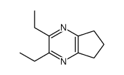 2,3-diethyl-6,7-dihydro-5H-cyclopenta[b]pyrazine结构式