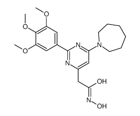 2-[6-(azepan-1-yl)-2-(3,4,5-trimethoxyphenyl)pyrimidin-4-yl]-N-hydroxyacetamide Structure