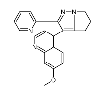 7-METHOXY-4-(2-(PYRIDIN-2-YL)-5,6-DIHYDRO-4H-PYRROLO[1,2-B]PYRAZOL-3-YL)QUINOLINE Structure