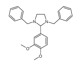 1,3-dibenzyl-2-(3,4-dimethoxyphenyl)imidazolidine Structure