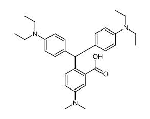 2-[bis[4-(diethylamino)phenyl]methyl]-5-(dimethylamino)benzoic acid结构式