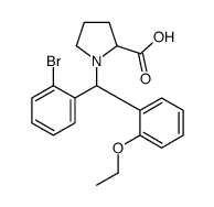 1-[(2-bromophenyl)-(2-ethoxyphenyl)methyl]pyrrolidine-2-carboxylic acid Structure