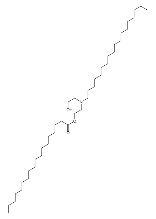 十八烷酸-2-[2-(羟乙基)十八氨基乙酯结构式