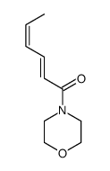 1-morpholin-4-ylhexa-2,4-dien-1-one Structure