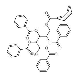 1,2,4,5-tetrabenzoyloxyhexan-3-yl benzoate structure