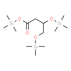 3,4-Bis(trimethylsilyloxy)butyric acid trimethylsilyl ester Structure