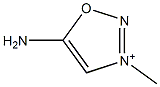 1,2,3-Oxadiazolium,5-amino-3-methyl-(9CI) structure