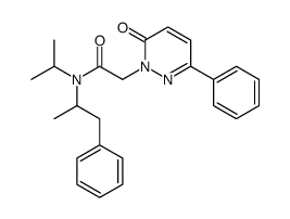 N-Isopropyl-N-(α-methylphenethyl)-6-oxo-3-phenyl-1(6H)-pyridazineacetamide Structure