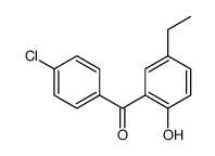 (4-chlorophenyl)-(5-ethyl-2-hydroxyphenyl)methanone Structure