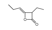 3-ethyl-4-propylidene-oxetan-2-one Structure