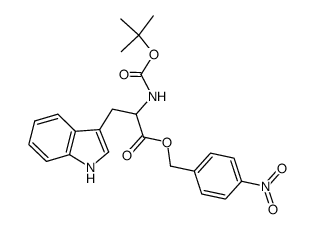 4-nitrobenzyl 2-(1,1-dimethylethoxycarbonylamino)-3-(3-indolyl)propionate Structure