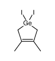 1,1-diiodo-3,4-dimethyl-2,5-dihydrogermole结构式