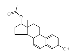 estra-1,3,5(10),7-tetraene-3,17alpha-diol 17-acetate结构式