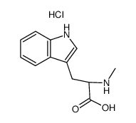 Nα-methyl-DL-tryptophan, hydrochloride Structure