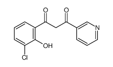 1-(3-chloro-2-hydroxyphenyl)-3-pyridin-3-ylpropane-1,3-dione Structure