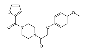 1-[4-(furan-2-carbonyl)piperazin-1-yl]-2-(4-methoxyphenoxy)ethanone Structure