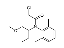 N-chloroacetyl-N-(1-ethyl-2-methoxyethyl)-2,6-dimethylaniline结构式