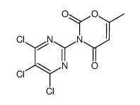 6-methyl-3-(4,5,6-trichloro-pyrimidin-2-yl)-[1,3]oxazine-2,4-dione结构式