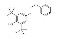 2,6-ditert-butyl-4-(3-phenylpropyl)phenol Structure