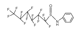 1,1,2,2,3,3,4,4,5,5,6,6,6-tridecafluoro-N-phenylhexane-1-sulfinamide结构式