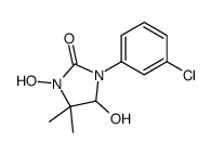 1-(3-chlorophenyl)-3,5-dihydroxy-4,4-dimethylimidazolidin-2-one Structure