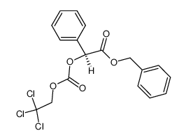 (S)-phenyl-(2,2,2-trichloro-ethoxycarbonyloxy)-acetic acid benzyl ester结构式