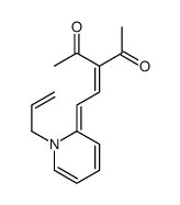 3-[2-(1-prop-2-enylpyridin-2-ylidene)ethylidene]pentane-2,4-dione Structure