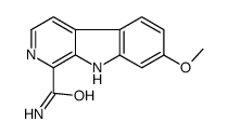 7-methoxy-9H-pyrido[3,4-b]indole-1-carboxamide结构式