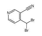 4-(dibromomethyl)pyridine-3-carbonitrile Structure