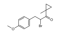 2-bromo-3-(4-methoxyphenyl)-1-(1-methylcyclopropyl)propan-1-one Structure