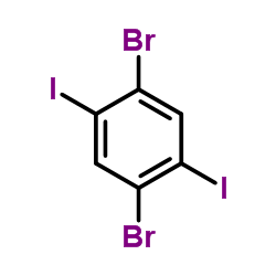 1,4-Dibromo-2,5-diiodobenzene structure