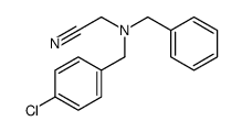 2-[benzyl-[(4-chlorophenyl)methyl]amino]acetonitrile Structure