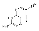 2-[[(6-aminopyrazin-2-yl)amino]methylidene]propanedinitrile Structure