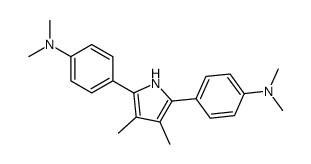 4-[5-[4-(dimethylamino)phenyl]-3,4-dimethyl-1H-pyrrol-2-yl]-N,N-dimethylaniline结构式