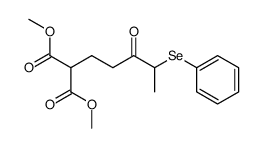 Methyl-2-carbomethoxy-5-oxo-6-phenylselenoheptanoat结构式