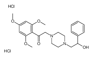 2-[4-(2-hydroxy-2-phenylethyl)piperazin-1-yl]-1-(2,4,6-trimethoxyphenyl)ethanone,dihydrochloride结构式