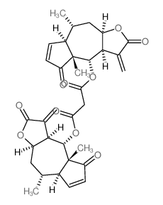 Bis(helenalinyl) malonate结构式