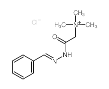 Ethanaminium,N,N,N-trimethyl-2-oxo-2-[2-(phenylmethylene)hydrazinyl]-, chloride (1:1)结构式