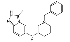 N-(1-benzylpiperidin-3-yl)-3-methyl-2H-indazol-5-amine结构式