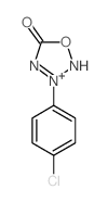 1,2,3,4-Oxatriazolium,3-(4-chlorophenyl)-5-oxo-, inner salt结构式