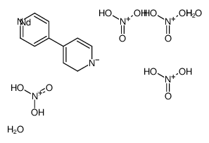 dihydroxy(oxo)azanium,neodymium,4-(2H-pyridin-1-id-4-yl)pyridine,dihydrate结构式