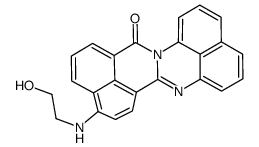 10-[(2-Hydroxyethyl)amino]-14H-benz[4,5]isoquino[2,1-a]perimidin-14-one结构式