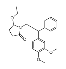 1-[2-(3,4-dimethoxyphenyl)-2-phenylethyl]-5-ethoxypyrrolidin-2-one结构式