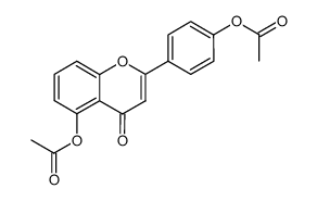 5,4'-diacetoxyflavanone结构式