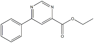 ethyl 6-phenylpyrimidine-4-carboxylate结构式